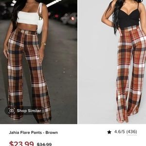 Fashionnova “Jahia flare pants” brand new.